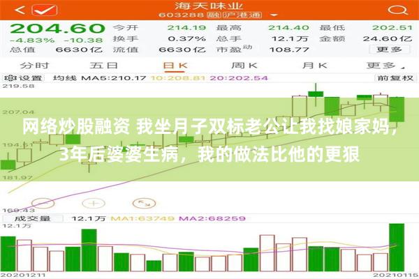 网络炒股融资 我坐月子双标老公让我找娘家妈，3年后婆婆生病，我的做法比他的更狠