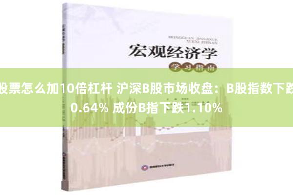 股票怎么加10倍杠杆 沪深B股市场收盘：B股指数下跌0.64% 成份B指下跌1.10%